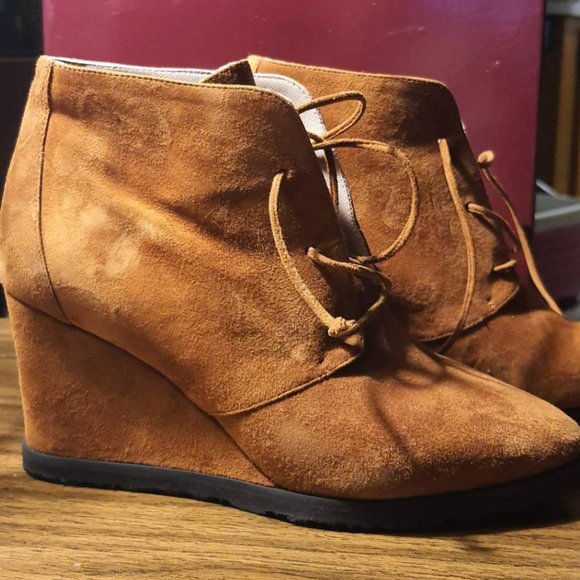 Tan Marta Suede Ankle Boot - Picture 2 of 6
